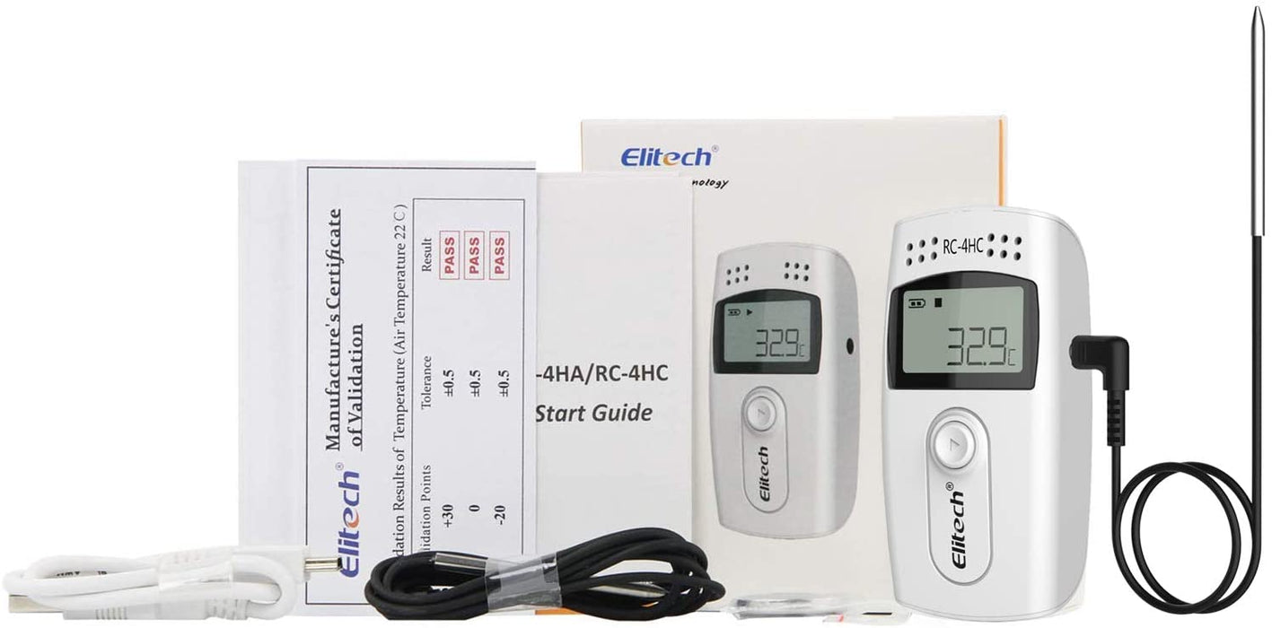 Elitech RC-4HC Temperature and Humidity Data Logger (USB) Multi-Use Temperature Data Logger Elitech 