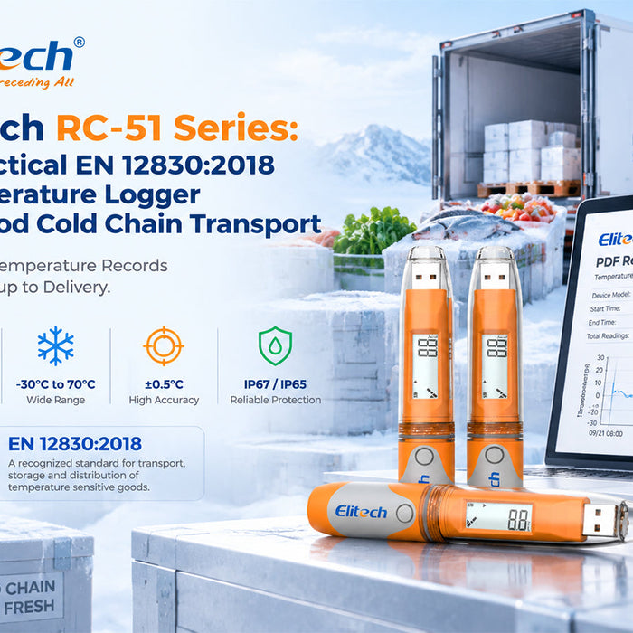 Elitech RC-51 Series: A Practical EN 12830:2018 Temperature Logger for Food Cold Chain Transport