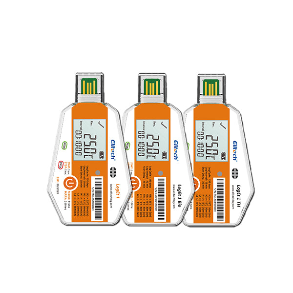 New Elitech LogEt 1 Series Series Single Use Temperature and Humidity Data Logger For Pharmaceutical Industry