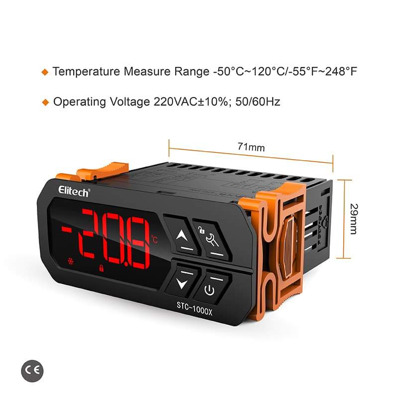 Elitech STC-1000X Temperature Controller User Manual | ElitechEU