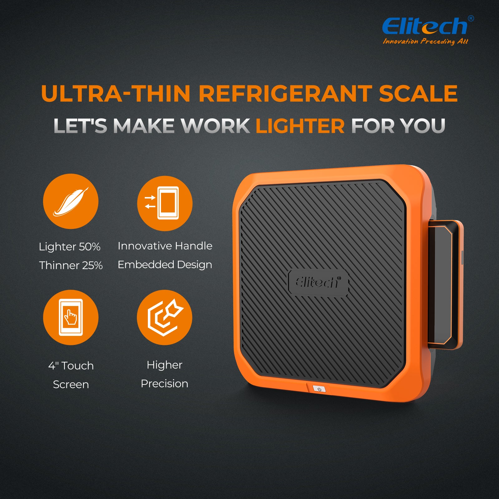 Elitech SRL-100 Refrigerant Heat Pump Scale 220Lbs/100Kg (Magnesium-aluminum alloy base)