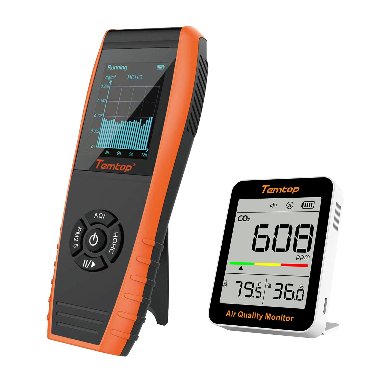 Temtop LKC-1000S+ 2nd Air Quality Monitor HCHO,PM2.5,PM10,TVOC ...