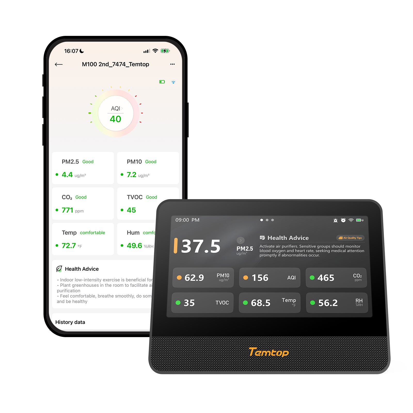 Temtop M100 2nd WiFi Air Quality Monitor – 7
