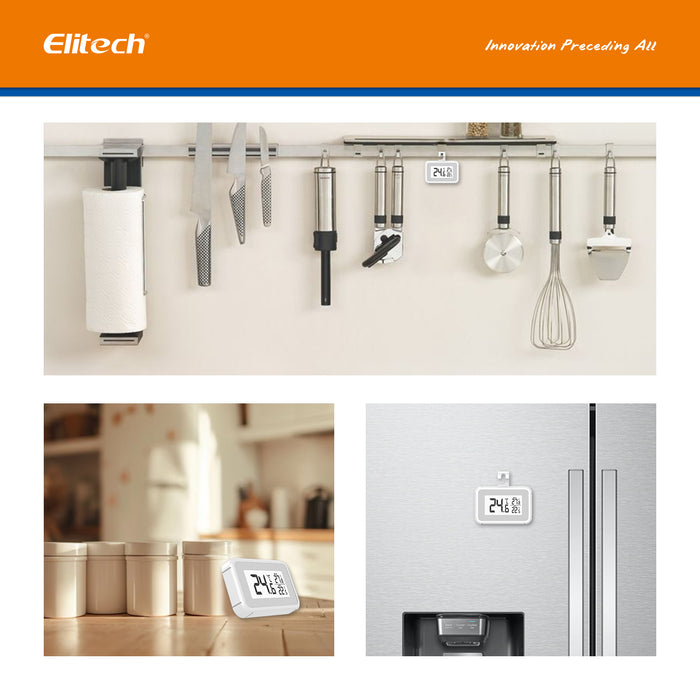 Elitech TM-2T Fridge Termómetro Digital Freeze Refrigerator termómetro impermeable