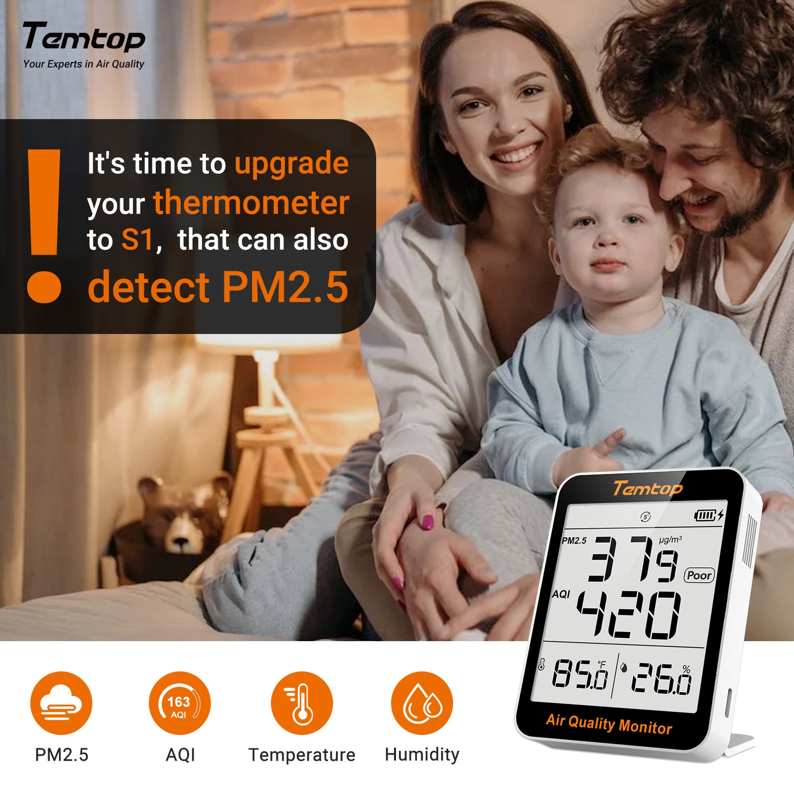 Commerciële CO2-luchtkwaliteitsmeter Monitor Wifi Realtime Tracking Touchscreen Commerciële CO2-luchtkwaliteitsmeter Monitor Wifi Realtime Tracking Touchscreen