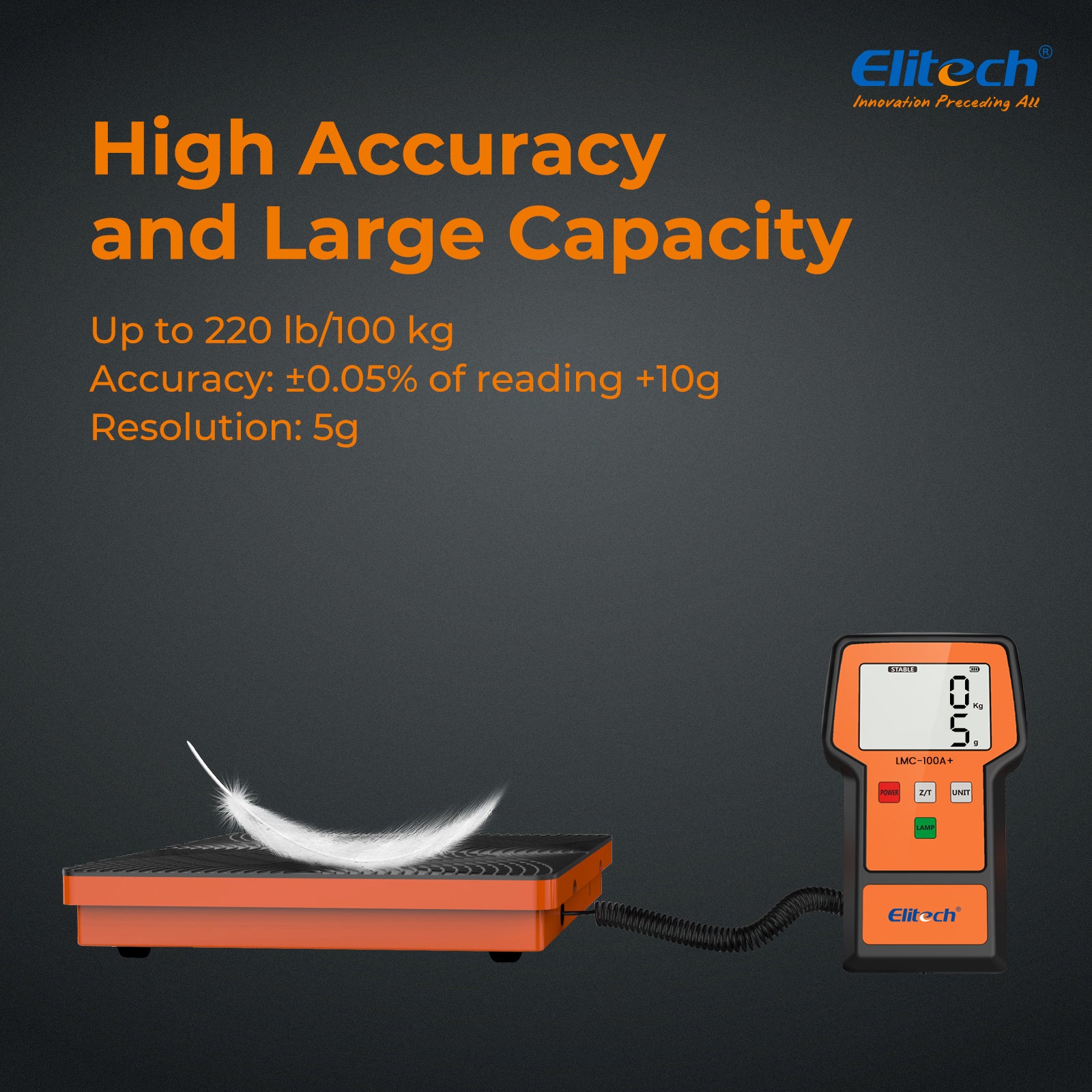 Elitech LMG-10 & LMC-100A+ Refrigeration Heat Pump Digital Manifold Gauge Set & Charging Recovery Scale 100kg, HVAC Dignostic Meter Kit