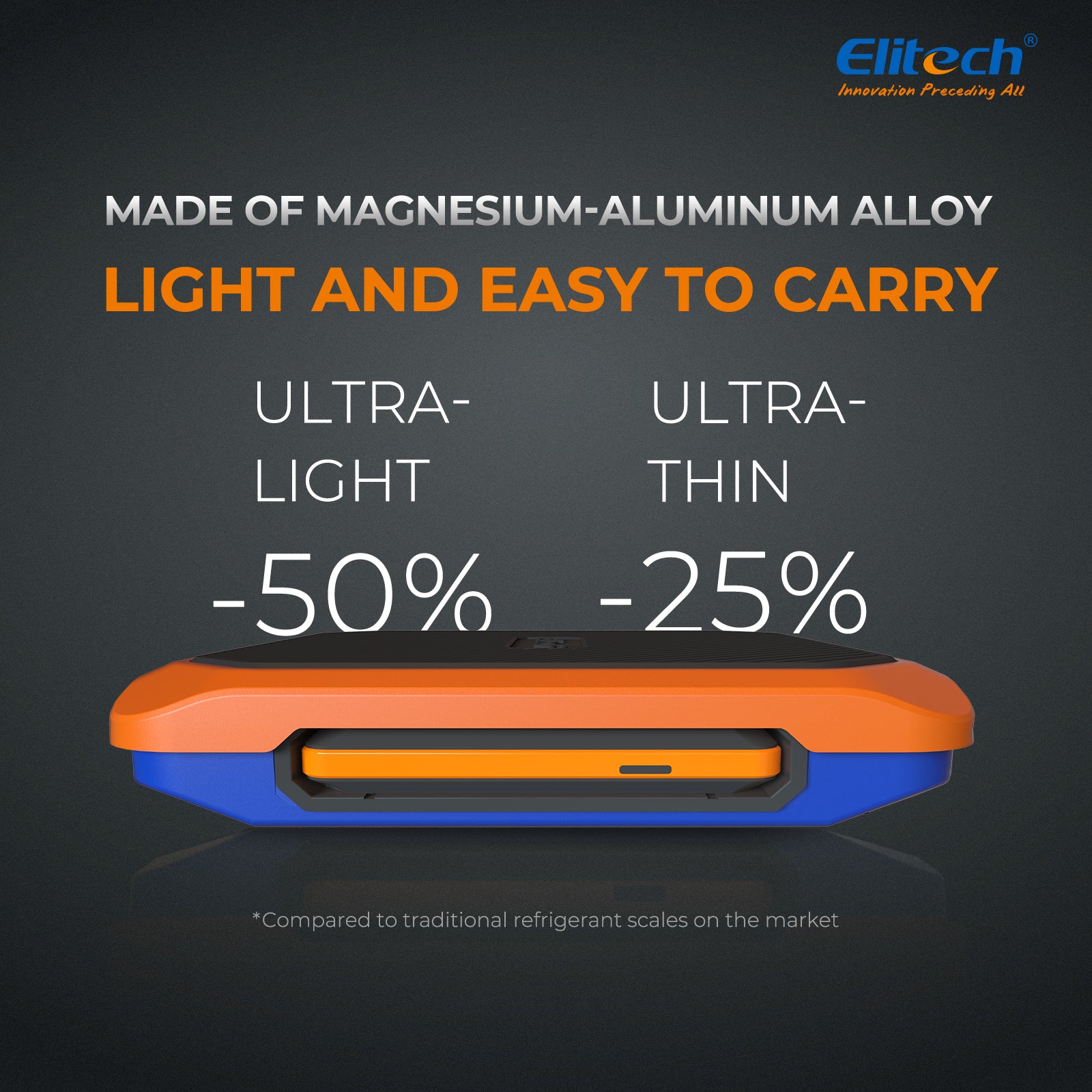 Elitech SRL-100 Refrigerant Heat Pump Scale 220Lbs/100Kg (Magnesium-aluminum alloy base)