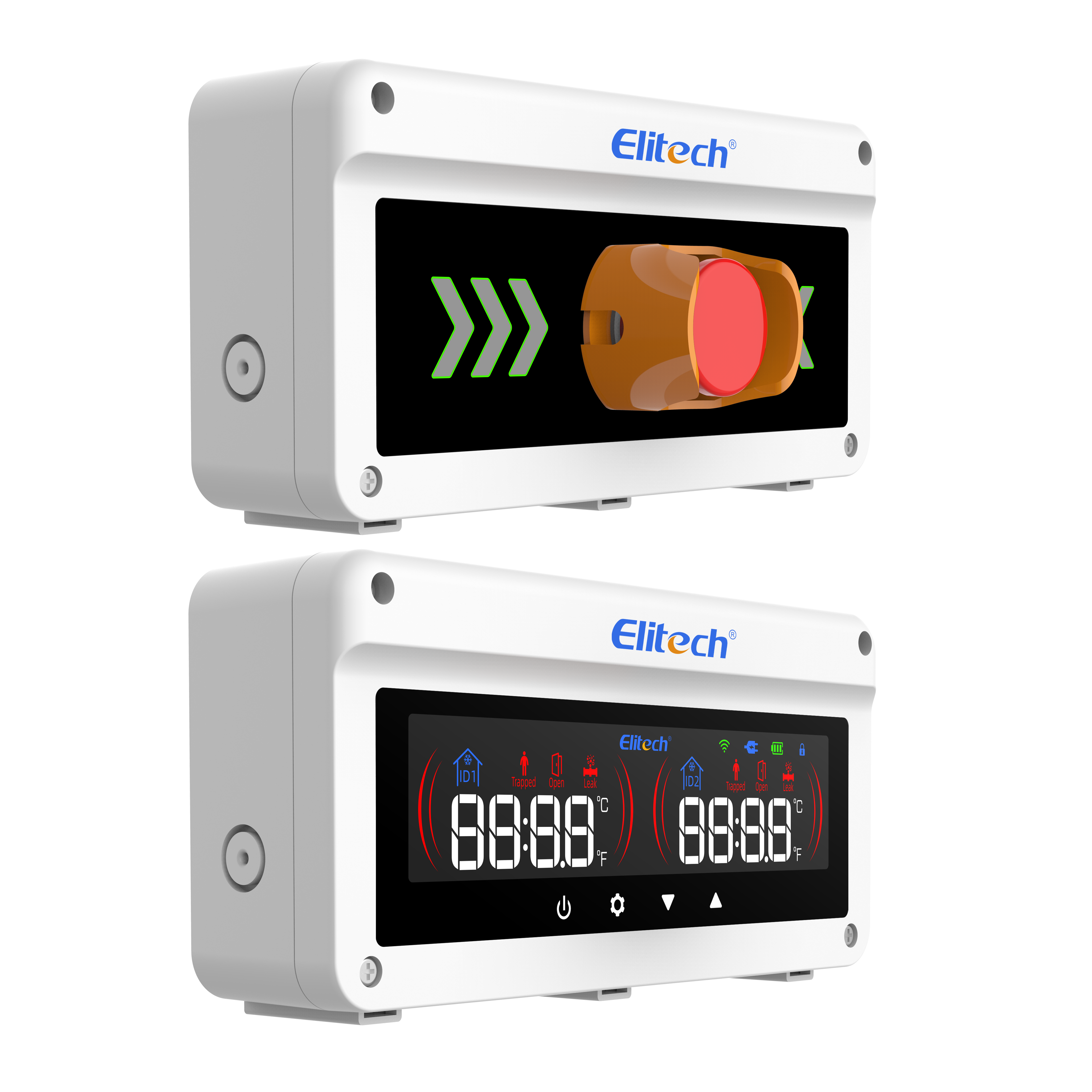 Elitech EAB-80-01 Multi-Function Cold Storage Alarm System for Gas Leak, Human Entrapment, Door Status & Overtemperature