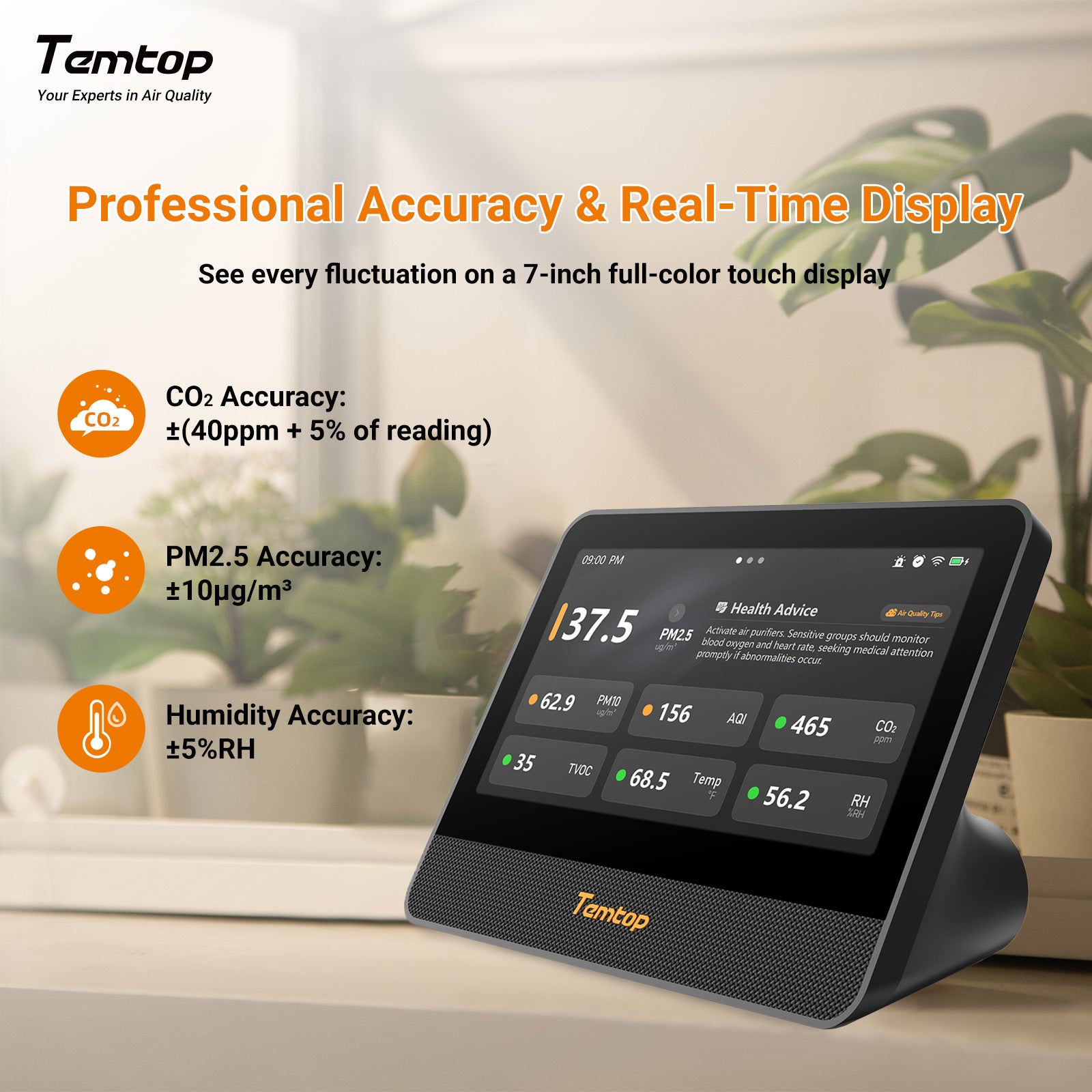 Temtop M100 2nd WiFi Air Quality Monitor – 7