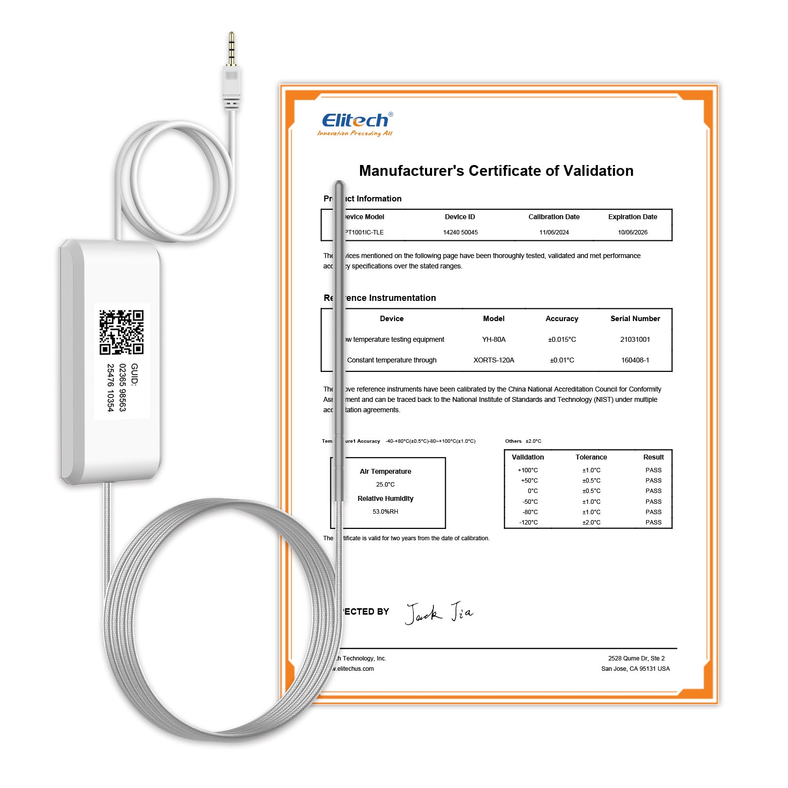 Elitech RCW-360Pro WIFI Temperature Data Logger, Remote Real-Time Data Logger, APP/Cloud Data Storage (Need to buy probe separately)