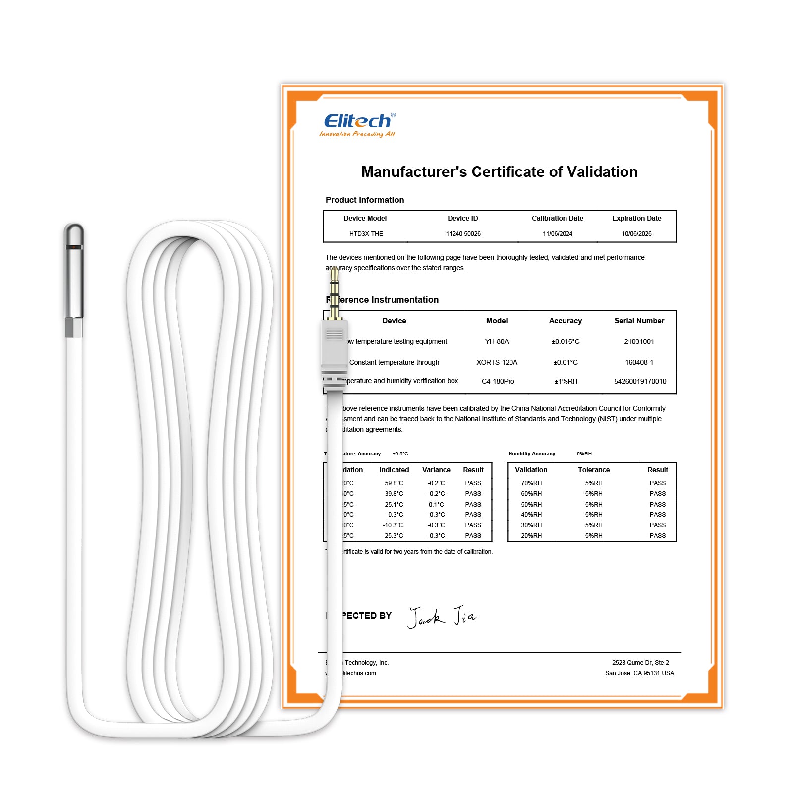 Elitech RCW-360Pro WIFI Temperature Data Logger, Remote Real-Time Data Logger, APP/Cloud Data Storage (Need to buy probe separately)