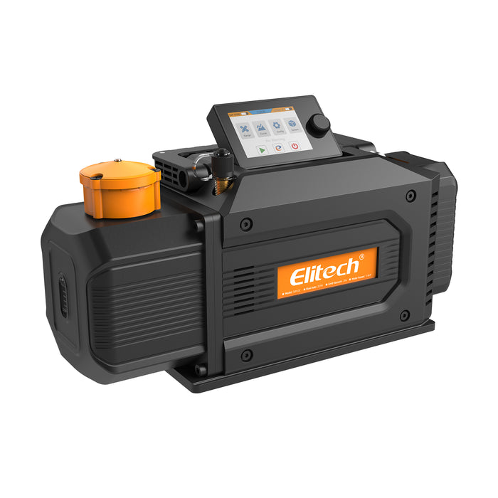 ELITech SVP-DC Bomba de vacío inalámbrica Smart A2L Compatible, bomba de vacío HVAC de 2 etapas, velocidad de bombeo de 1 l/s, presión extrema de 2pa, para HVAC/R