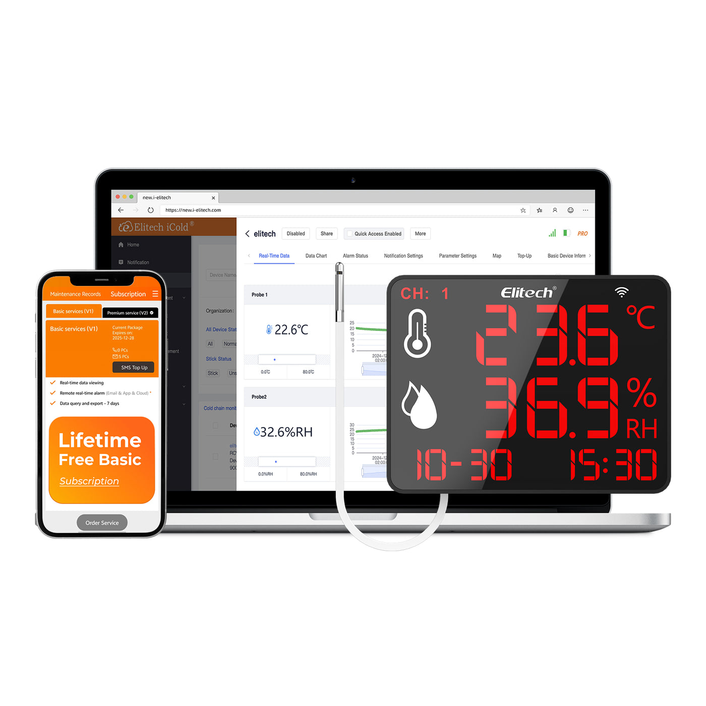 Elitech DR-230W Bluetooth & WIFI Data Logger — ElitechEU