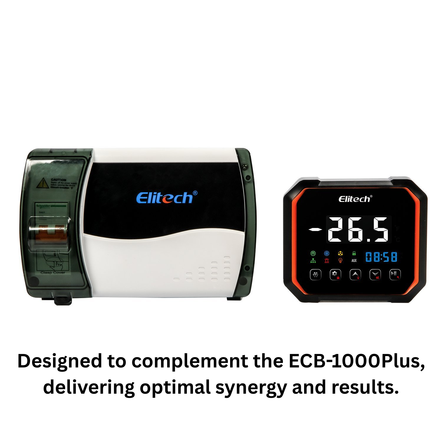 Elitech LS200 WiFi Single-phase Split Plastic Electric Control Panel With Refrigeration 3HP, Defrost, Fan, Light and Alarm Output 100-256VAC WiFi Network, With Temperature & Defrost Probe Sensor, Three-way Digital Inputs, RS-485 & Bluetooth