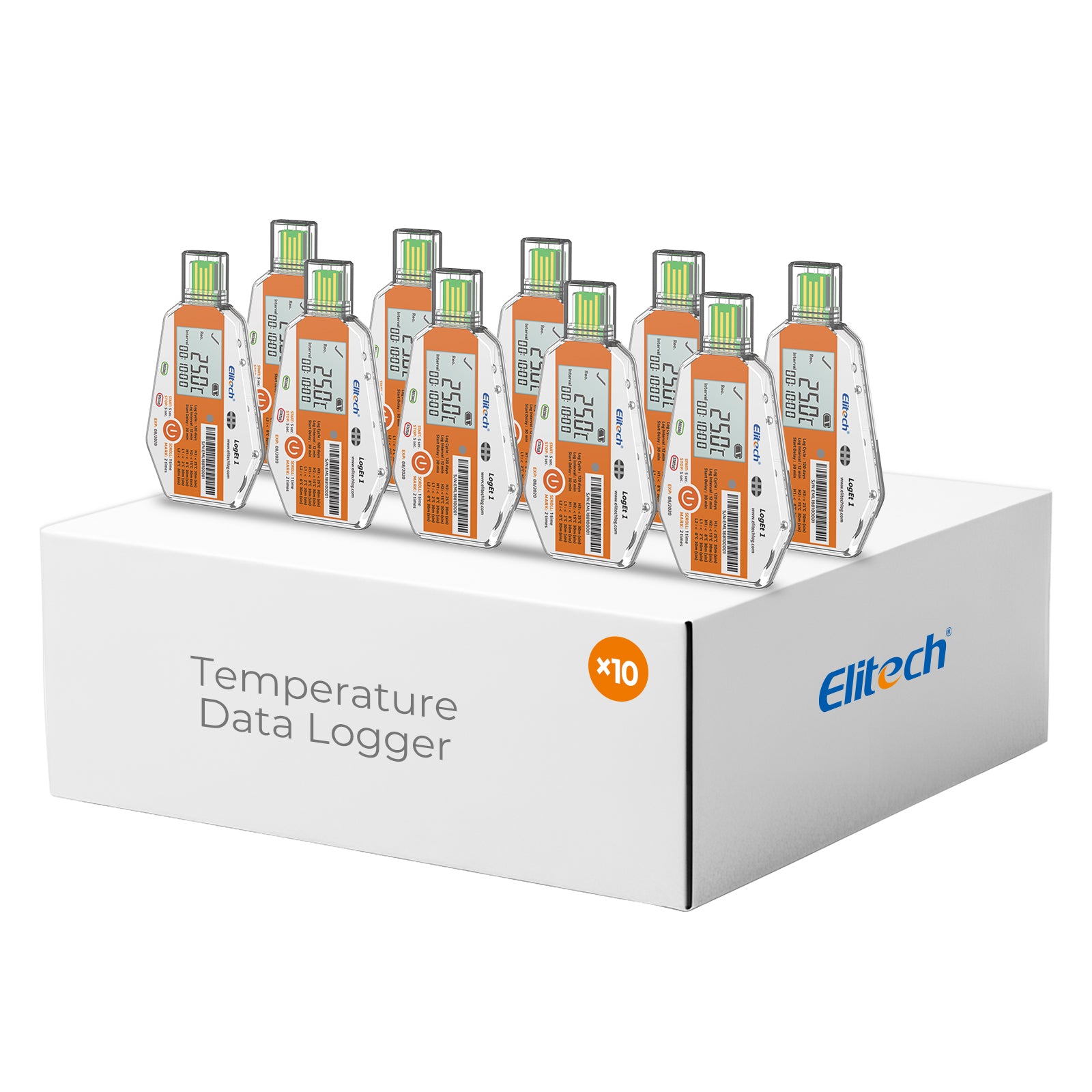 Elitech LogEt-1 Single Use Temperature Data Logger, Vaccine and Pharmaceutical Data Logger, Disposable Temperature Recorder for Vaccine and Pharmaceutical