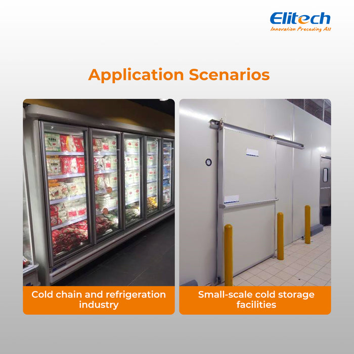 Elitech ECB-LS230 Panel de control eléctrico trifásico de hierro partido con refrigeración, descongelación, salida de ventilador, con sensor de temperatura y descongelación del evaporador, red WiFi 380VAC, RS-485 y Bluetooth