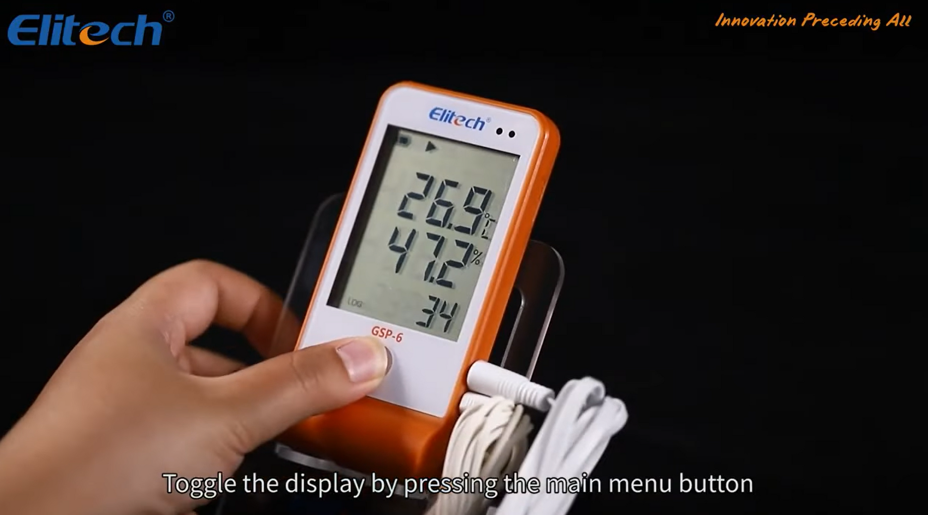 Elitech GSP6G Temperature and Humidity Data Logger, Dual External