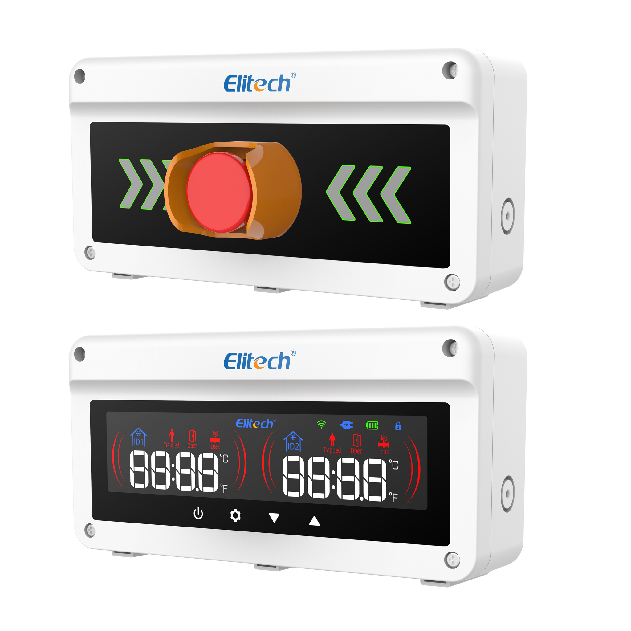 Elitech EAB-80-01 Multi-Function Cold Storage Alarm System for Gas Leak, Human Entrapment, Door Status & Overtemperature