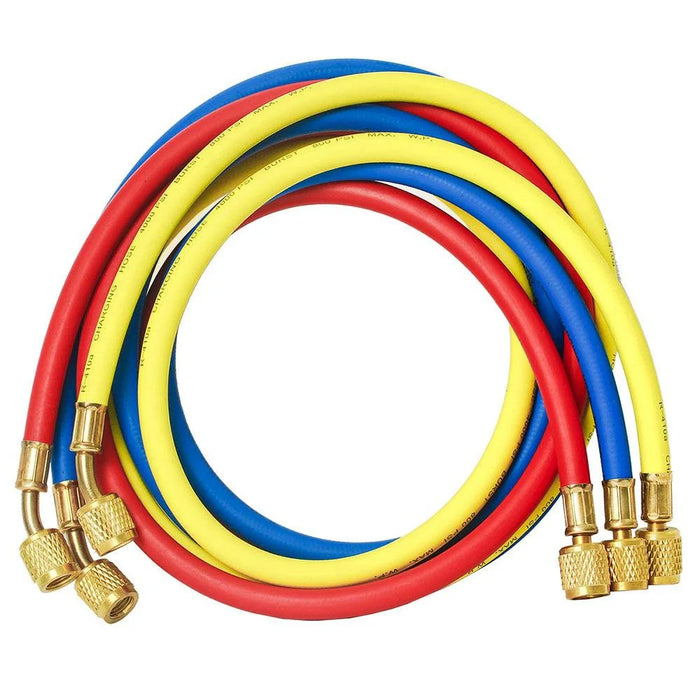 Elitech Refrigerant Charging Hoses Set, 1/4''Fitting