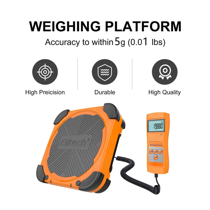 Elitech LMC-200 Refrigerant Scale HVAC Digital Charging Scale — ElitechEU