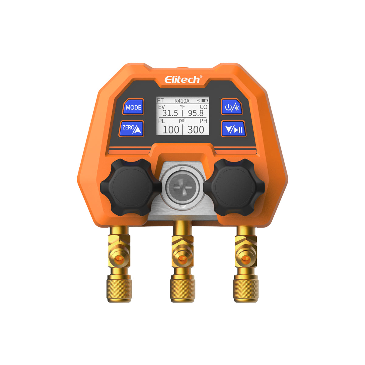 Elitech DMG-4B Digital Manifold Gauge App Control AC Heat Pump Gauges —  ElitechEU