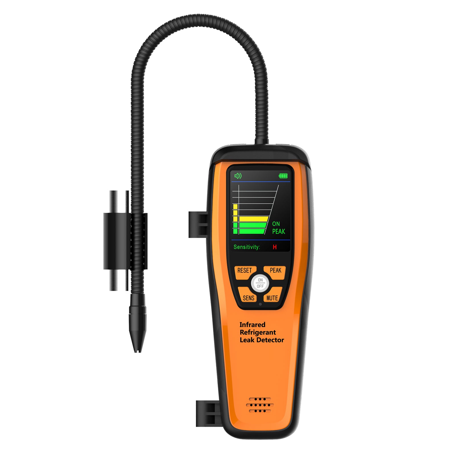 Elitech ILD-200 Electronic Refrigerant Heat Pump Leak Detector HVAC, Freon Leak Detector, Infrared Sensor up to 10 years' service life, 4g/yr, PEAK Record