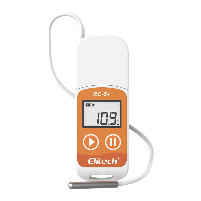 Elitech RC-5+ TE PDF Registrador de datos de temperatura USB con sonda externa -22°F~158°F