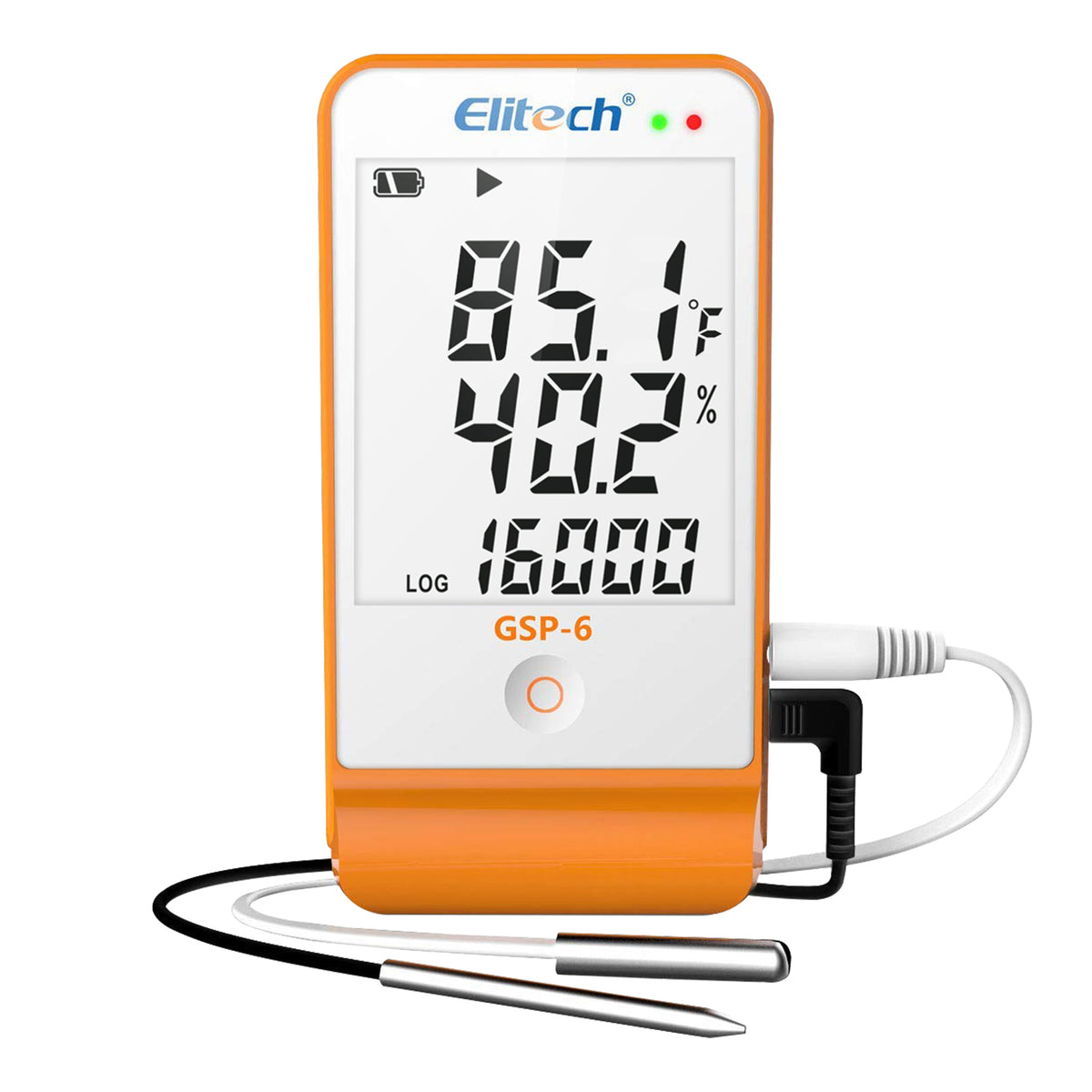 Elitech GSP-6 Temperature and Humidity Data Logger with External Probe ...