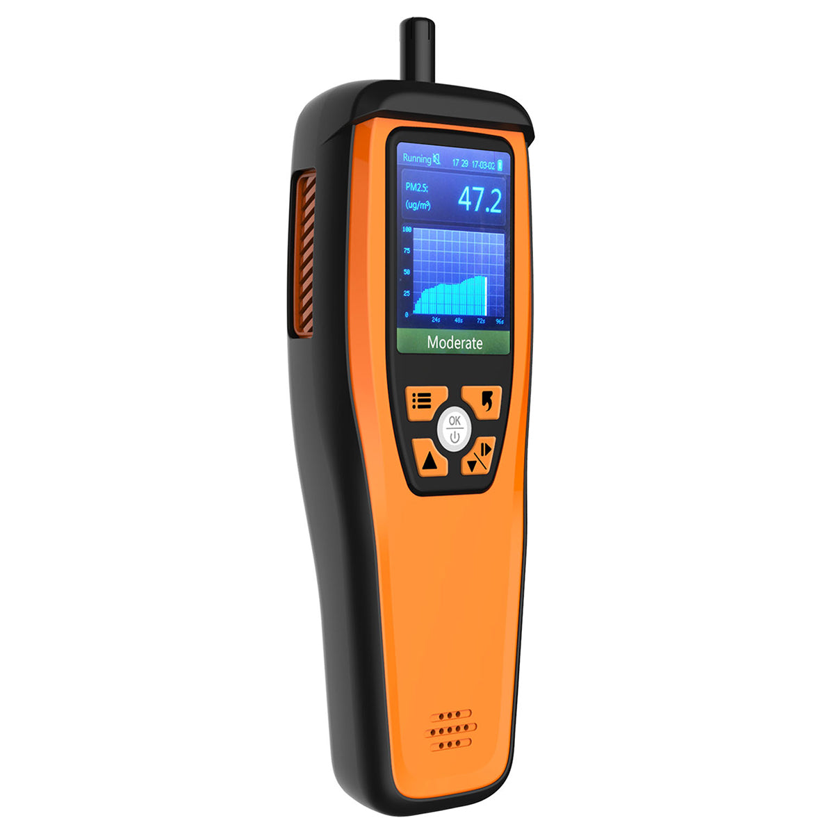 Temtop M2000C 2nd CO2 Air Quality Monitor for CO2 PM2.5 PM10 Particles Detector Temperature Humidity Display Audio Alarm Recording Curve, Data Export