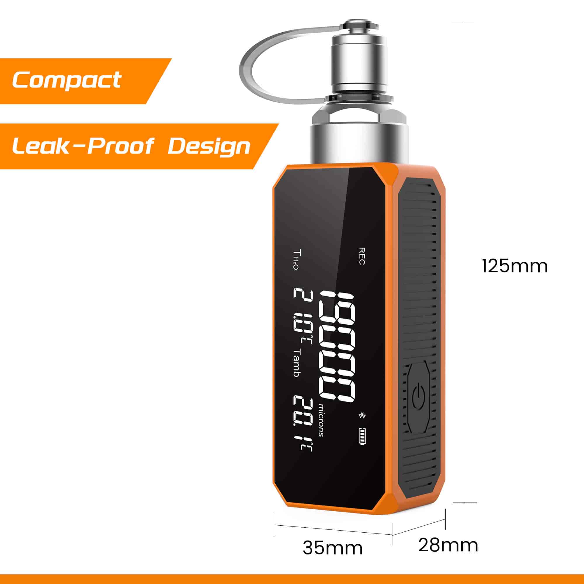 Elitech VGW-mini Wireless Micron Gauge 1~19,000 Microns, Digital Vacuum Gauge for HVAC and automotive 1/4