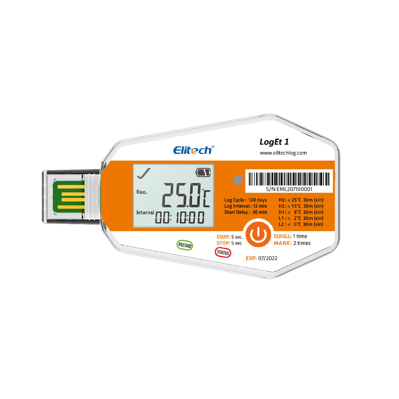 Single-Use Data Logger