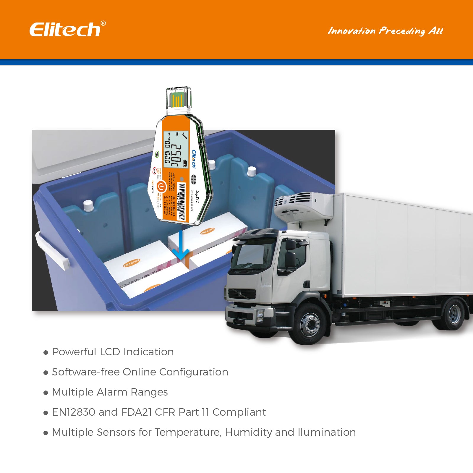 Elitech LogEt-1 Single Use Temperature Data Logger, Vaccine and Pharmaceutical Data Logger, Disposable Temperature Recorder for Vaccine and Pharmaceutical