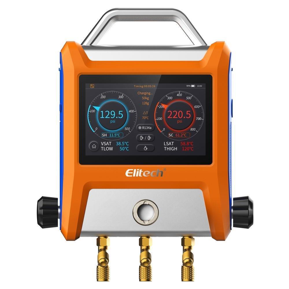 Digital Manifold Intelligent 2 Valves with 5” Smart Touch Screen - EMG-20V - ELITECH UK