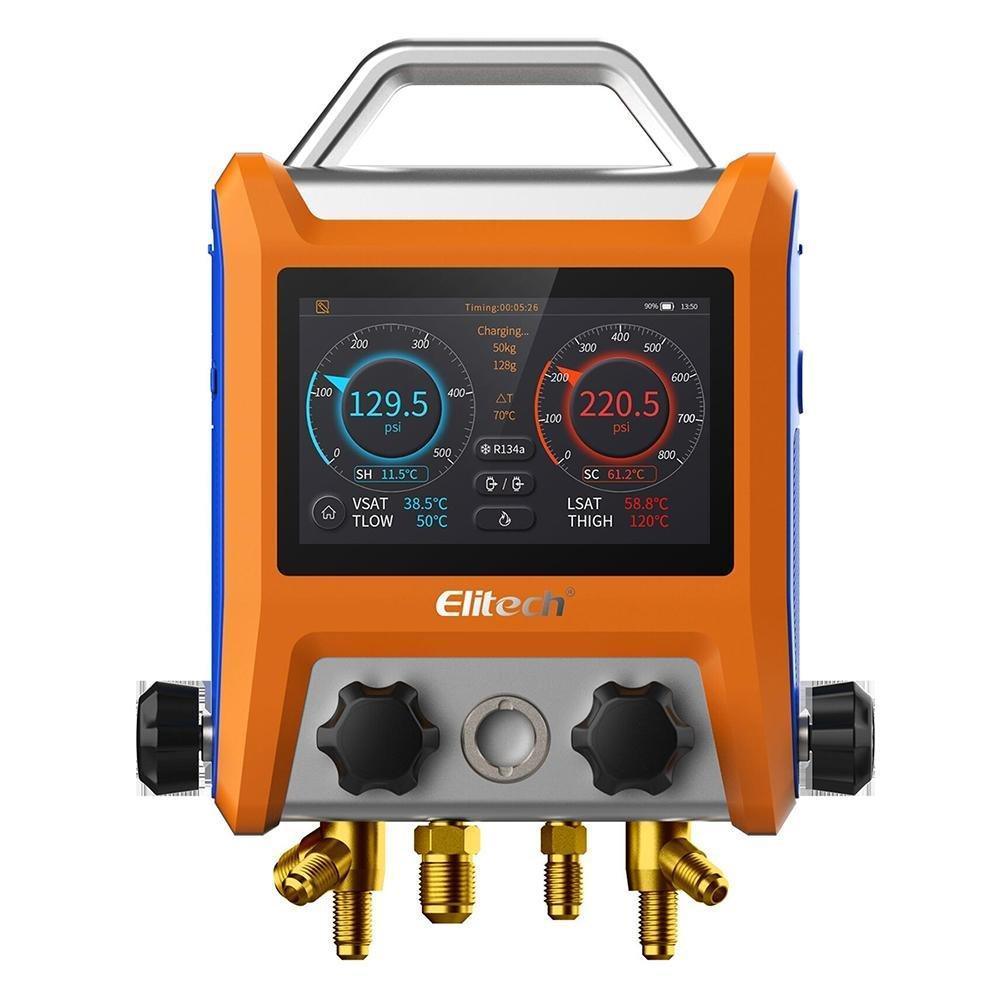 Digital Manifold Intelligent 4 Valves with 5” Smart Touch Screen - EMG-40V - ELITECH UK