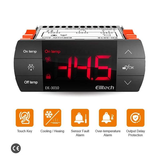 Elitech EK-3010 Digital Temperature Controller Heating or Cooling Mode - Elitech UK