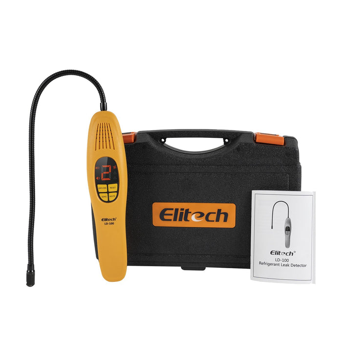 Elitech LD-100 Refrigerant Halogen Gas Leak Detector HVAC Heated Diode Freon Halogen Gas Checker Heated Diode - Portable Handheld - Elitech UK