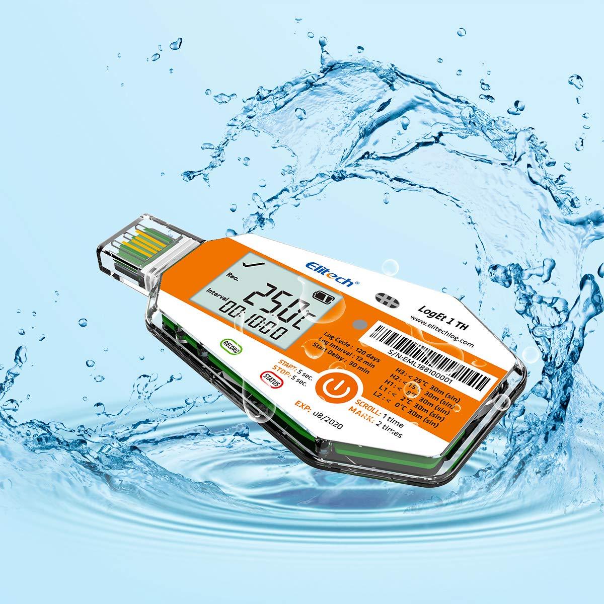 Elitech LogEt-1TH Single Use Temperature and Humidity Data Logger, Vaccine and Pharmaceutical Data Logger, Disposable Temperature Recorder for Vaccine and Pharmaceutical - Elitech UK