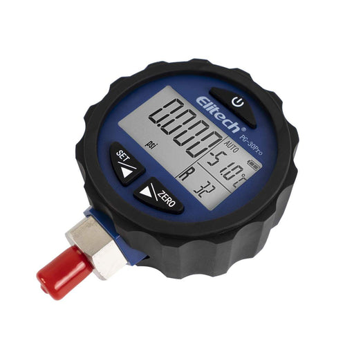 Elitech PG-30Pro Blue Digital Manifold Gauge, Digital Pressure Gauge -14.5~500 psi - Elitech UK