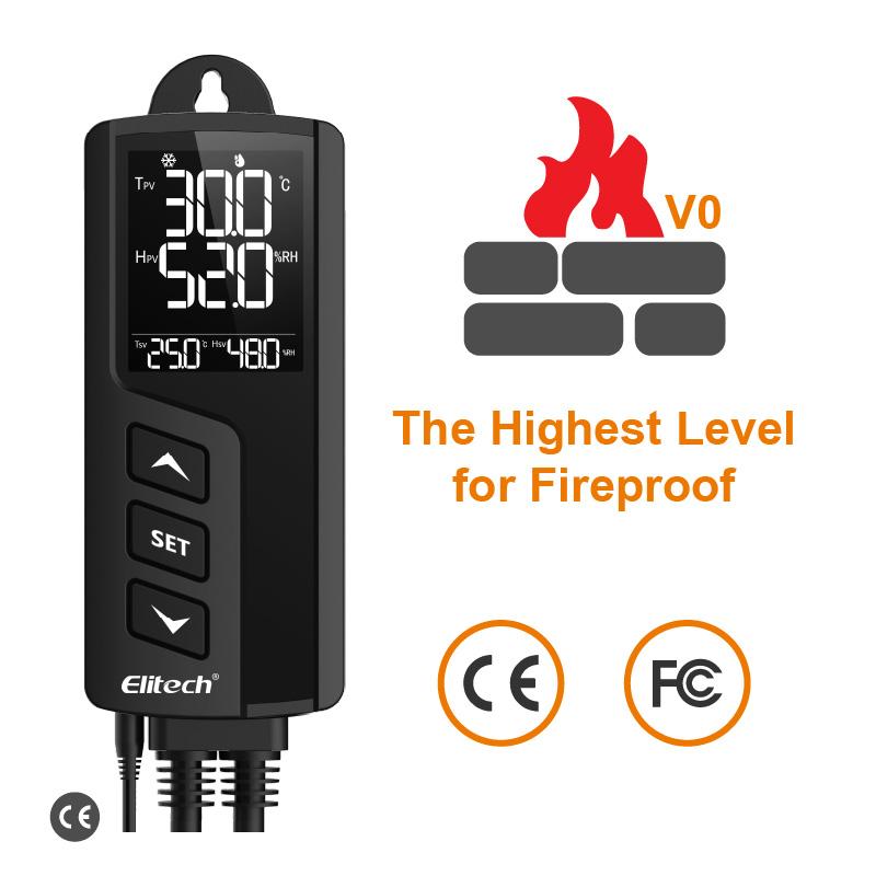 Elitech STC-1000Pro TH Temperature and Humidity Controller, Prewired - Just Plug and Play, Wall-mounted - Elitech UK