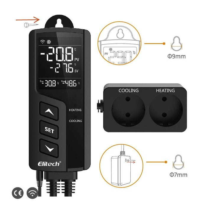 STC-1000 Digital Temperatur regler, -50 ~ 110 ° C Display Thermostat ,AC110 ~ 220V Celsius Relais, 10A/240VAC Ausgangs kapazität, Heizung und Kühlung (12V STC-1000 Digital Temperatur regler, -50 ~ 110 ° C Display Thermostat ,AC110 ~ 220V Celsius Relais, 10A/240VAC Ausgangs kapazität, Heizung und Kühlung (12V