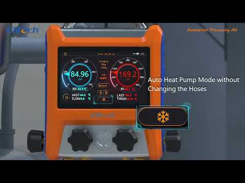 Elitech EMG-20V Intelligent Digital Refrigeration Heat Pump Manifold, 2 Valves, APP Control，Big Touch Screen