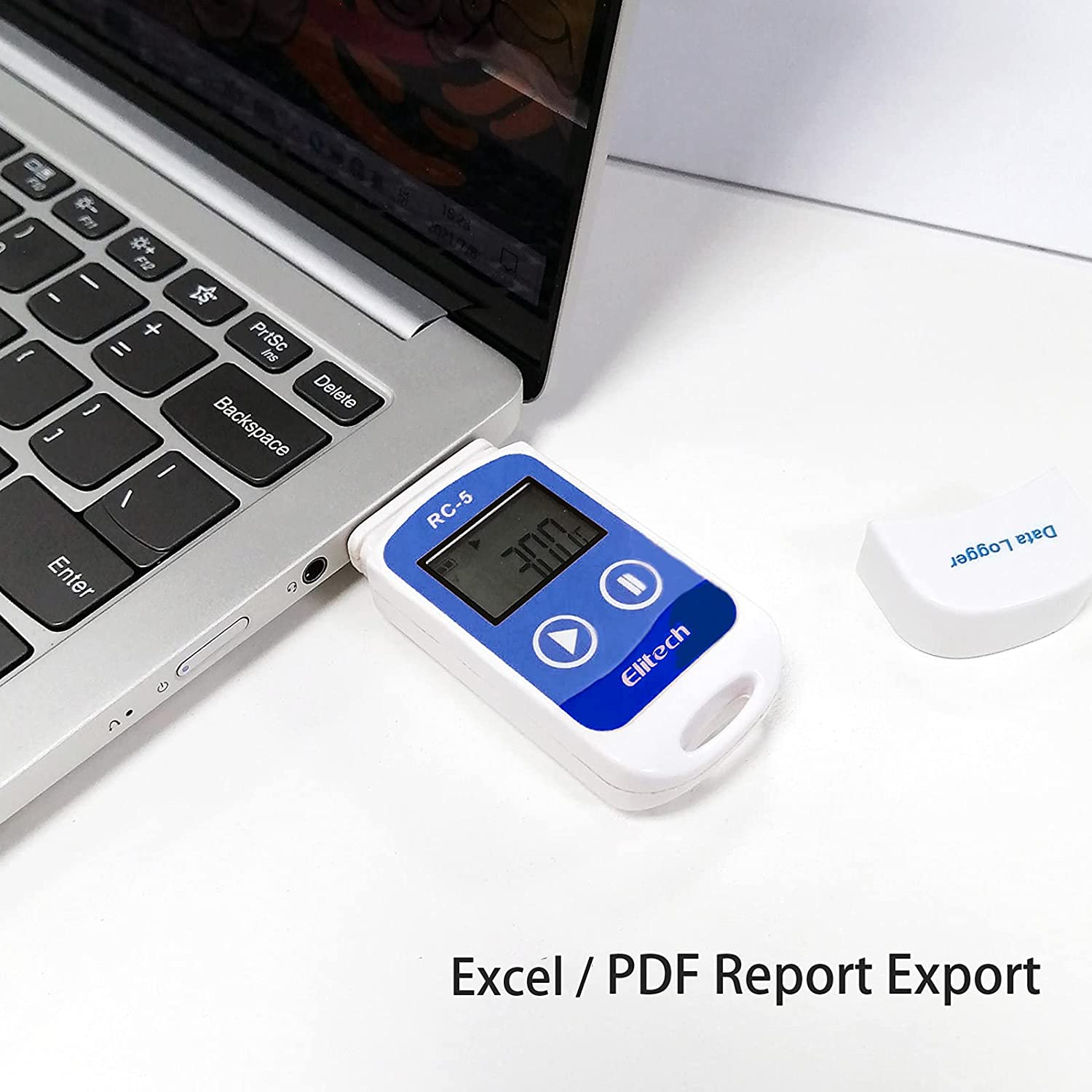 Elitech RC-5 Temperature Data Logger, Temperature Data Recorder, USB 2.0, Graphic Report, 32000 Points with Internal Sensor Multi-Use Temperature Data Logger Elitech 