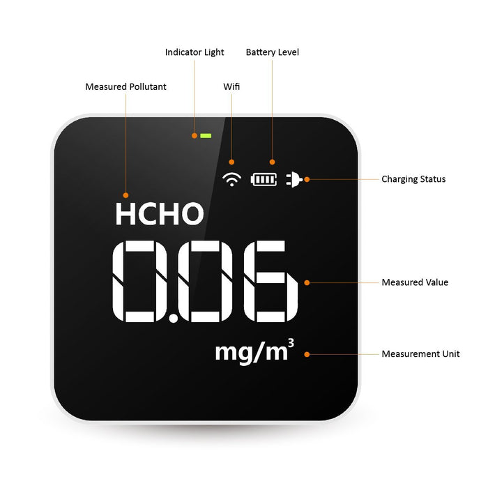 Temtop M10i WiFi Air Quality Monitor Meter for PM2.5 TVOC AQI HCHO Formaldehyde Detector Real Time Data Recording - Elitech UK