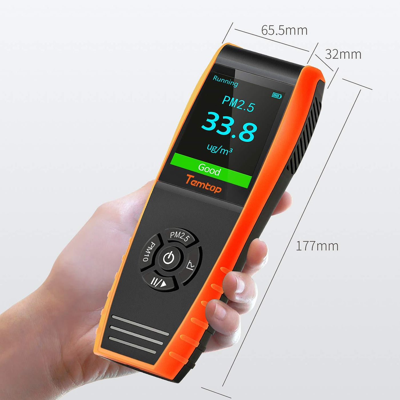 Temtop P600 Air Quality Monitor Portable PM2.5 PM10 Detector — ElitechEU